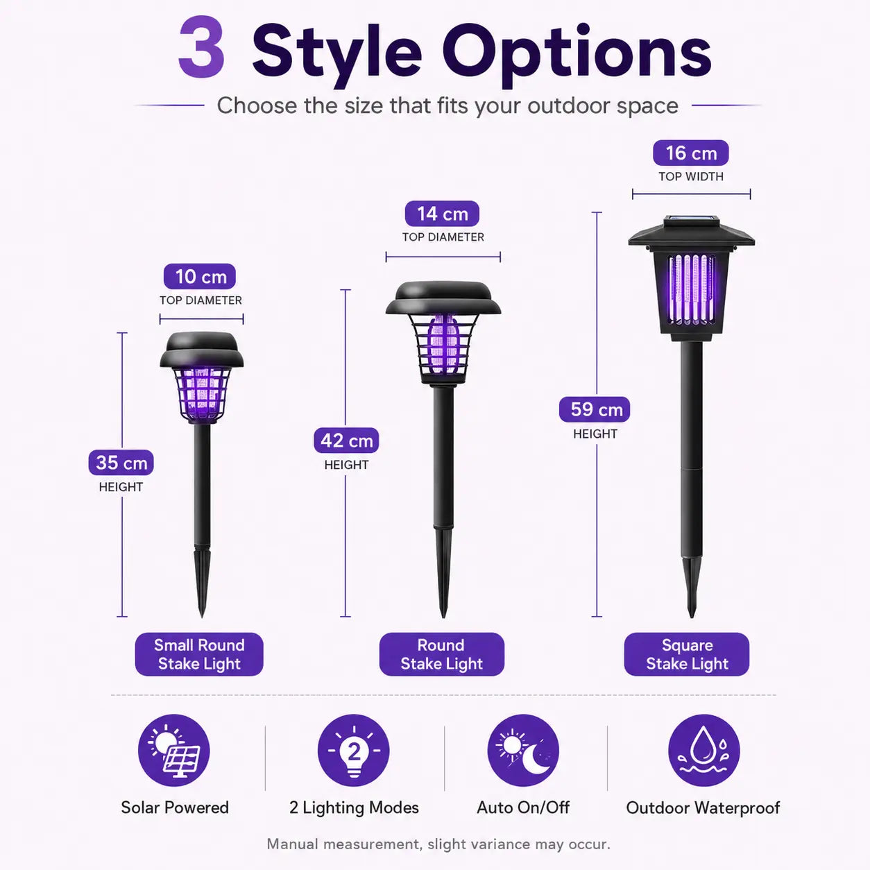 Transform Your Outdoor Space with the Solar Mosquito Zapper Light – Stylish Garden Stake Lamp with Dual Functionality for Insect Control and Pathway Illumination