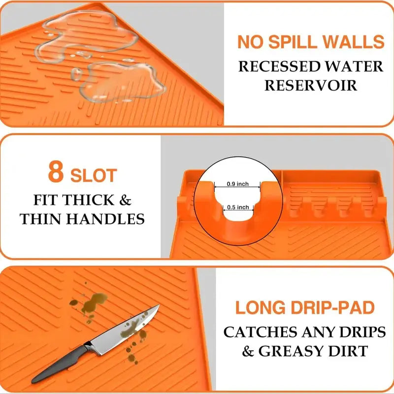 Elevate Your BBQ Game with the Blackstone Griddle Mat – Ultimate Heat-Resistant Silicone Organizer for Spatulas & Grill Tools, Perfect Gift for Dads and BBQ Enthusiasts!